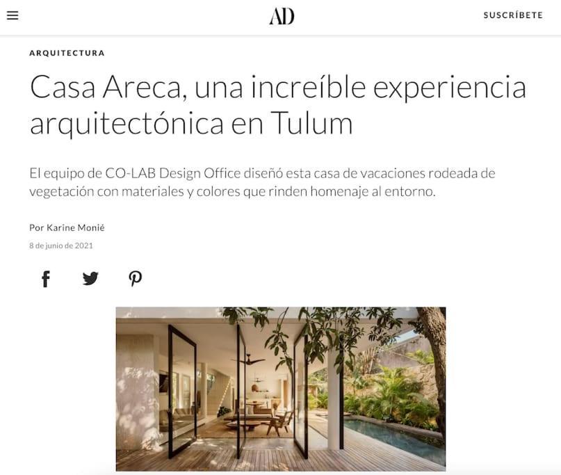 Casa Areca, Awarded Architectural Villa Located In A Secured Gated Community, With Concierge Services Tulum Dış mekan fotoğraf